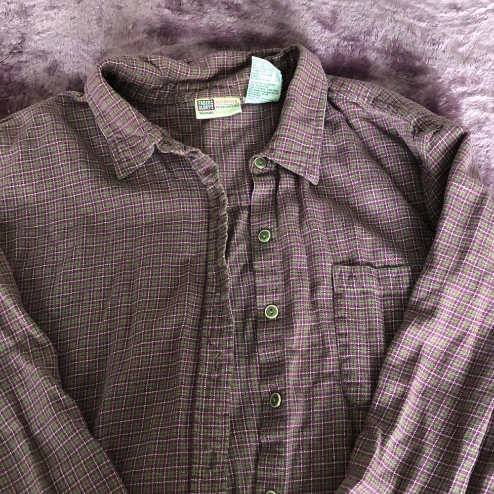 two flannel button downs - Picture 4 of 4